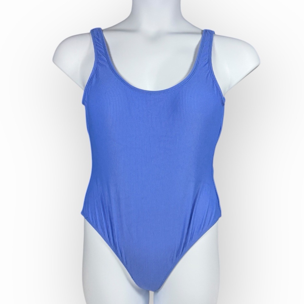 NWT!‎ Dippin Daisy's Sapphire Blue One-Piece Bathing Suit Textured XL Padded
